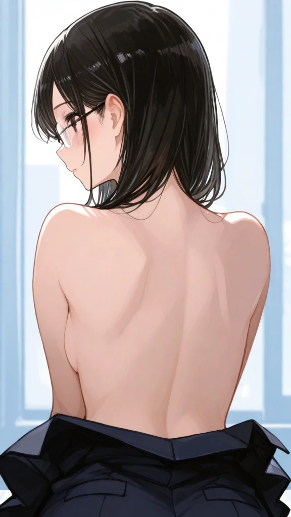 (8K、Raw photography、top-quality、masterpiece:1.2)、Illustration Touch、ultra-detailliert、超A high resolution、女の子1人、dark brown hair、Upbeat cheeks、perspiring、Prone、stick out your butt、half-opened mouth、moaning、is crying、opens legs、posterior view、Bare back、Bare ass、fullnude、((No clothes))、((((No underwear))))、(((no brassiere)))、Shiny buttocks