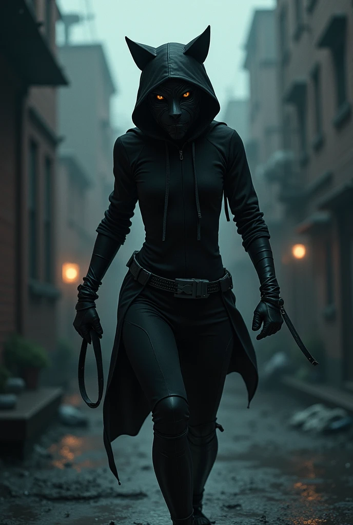 Masked female assassin 
