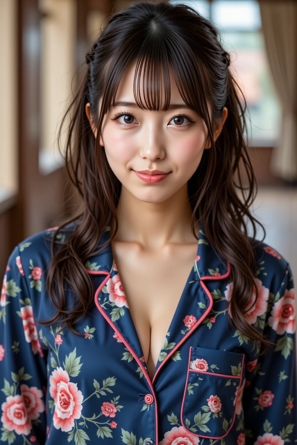 Cute 21 year old Japanese、University、Large classroom、Barely、Super detailed face、Eye for detail、double eyelid、Beautiful thin nose、Sharp Focus:1.2、Beauty:1.4、(Light Brown Hair、Short Hair、Highest quality、Illumination、masterpiece、Ultra-high resolution、(Photorealistic:1.4)、Colorful spring clothes、