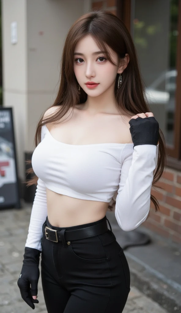 (((in fact photography))),, portrait, (naughty face:1.3),, Beautiful girl, looking at the audience, , (:1.2), Please button your shirt and pants, , (complete cleavage:1),, On the streets of Japan, (Environment details:1.3),, (original photo, CG Unity, photography, ultra in fact details, Concentrate upon, sensitive skin,4K, high resolution, masterpiece, best quality, in fact, full of strength:1.2),, (8K,4K, ultra high quality, high resolution, professional, , , dramatic),, (Deformed depth of field background blurred), detailed background, (Magazines:1.35), (estilo da capa:1.3), full body shot