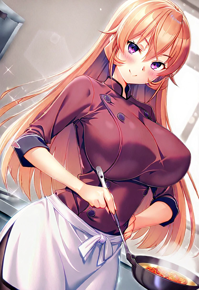 (masterpiece, best quality), Intricate details,
(((Full and soft breasts,)))(((Huge breasts))) (((Cleavage)))1 Girl, kitchen_dragonmaid,