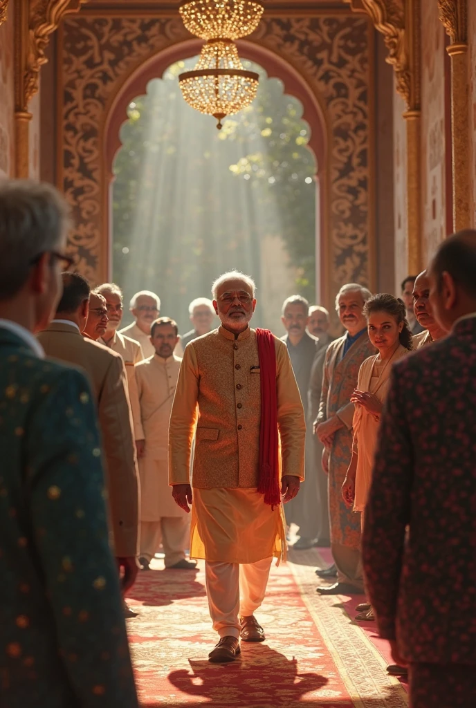 **Historical Context**: A nostalgic, vintage-style image juxtaposing the historical moment of Nehru’s speech with modern-day celebrations, highlighting the continuity and significance of the day over time.in Dall e-3 style