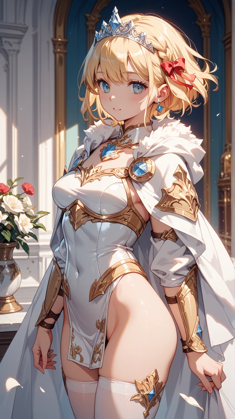 ((in a desert:1.5)), a matured woman with long hair and a white outfit, (resting in oasis:1.2), artwork in the style of guweiz, bodyesbian, fine details. girls frontline, beautiful anime illustration, from girls frontline, stunning, 21 years old, (solo:1.5), (sfw:1.25), beautiful breast, medium breasts, Amazing Cleavage, thin waist, big ass, Raised sexy, (dark mahogany medium long hair, updo, hair over one eye, asymmetric hair, Carly hair, low tied),(Headscarfs, hair bands, head vandage, Turban), (ultra high resolution, 8K RAW photo, photo realistics, weak outline:1.3, clear focus), best qualtiy, natural lighting, field depth, (Bright pupils, detailed beautiful eyes, high detailed face), Red lip, looking at viewers, (tight focus:1.2, from below), sexy posing, seductive weak smiling, center image, (wearing white long jacket and clothes, wearing short pants, gold ornaments, white clothes rolling around waist, camel-brown long leather boots, translucent lace pantyhose), ((correct anatomy:1.5)), ((outdoor:1.2)),