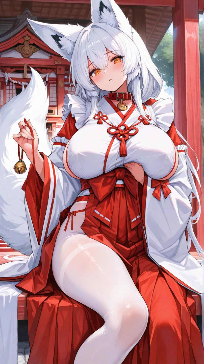 (masterpiece, highest quality:1.2), alone, One girl, umpd gold ship, pillbox hat, Red dress,No sleeve, White Pantyhose, boots, tail, blush、Grassland background、(Huge breasts:1.4)、Close your eyes and scream、Spread your legs、See-through underwear、Underwear that gets wet、Thick white love juice、Drip a large amount of love juice、Masturbation、masturbation behavior、Clothes are see-through、、Kindergarteners、、6 years old、、