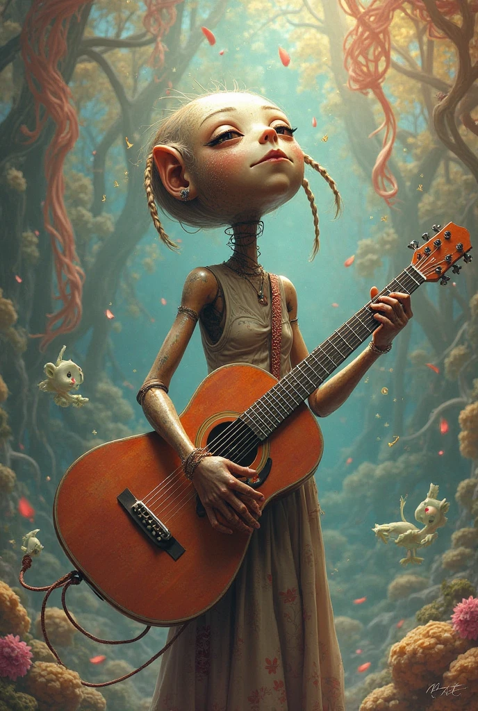 Music band on the human head