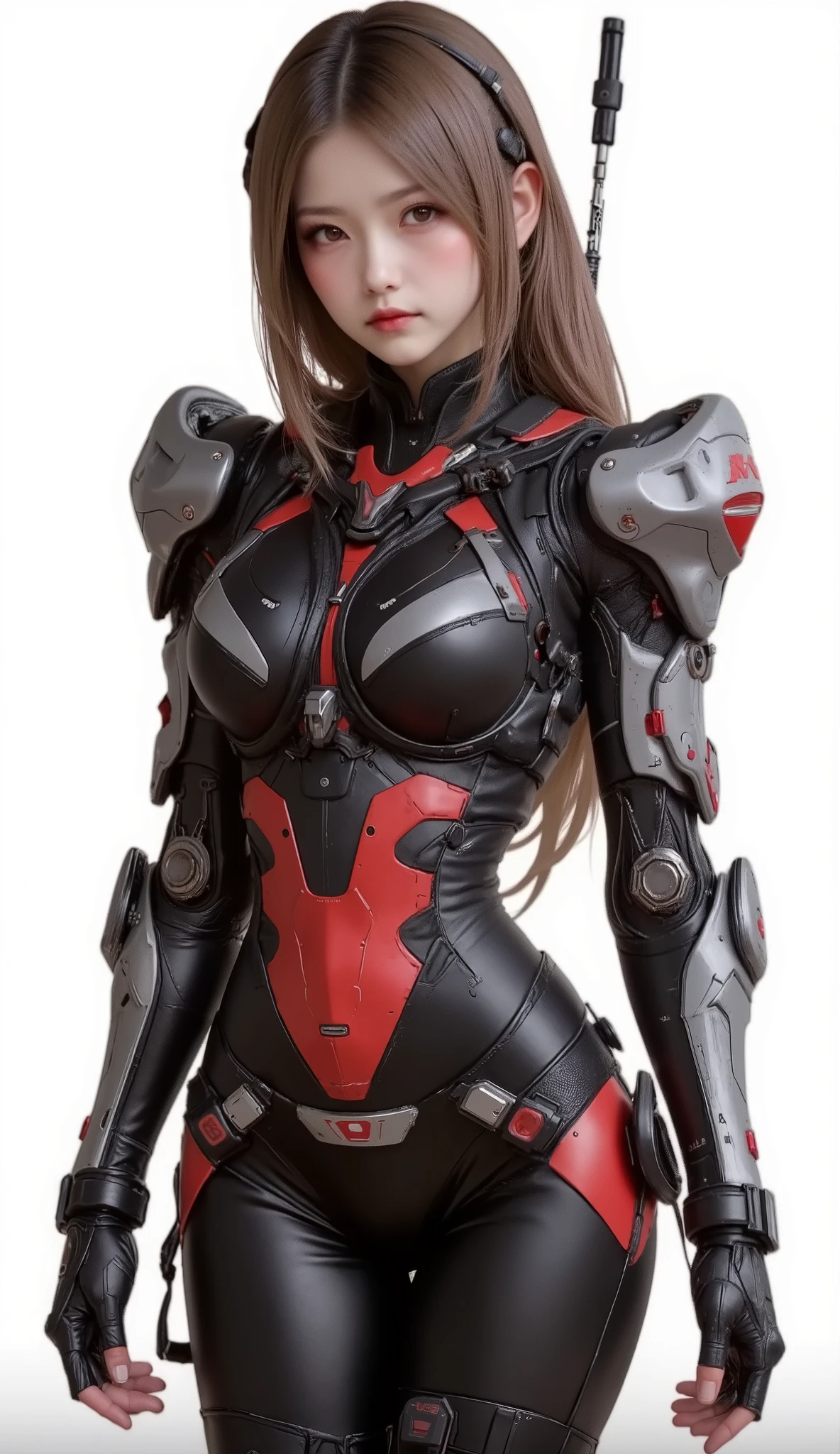 ((best quality)), ((Masterpiece)), (details:1.4), 3d, HDR (high dynamic range), mature woman, เหมือนจริง, High Ponytails, Blonde hair, Red eyes, จมูกโด่ง, ปากแดง PBR surface, After processing, Anisotropic filtration,depth of field, Maximum clarity and clarity, multi-layered surface, perfect proportions, 8K raw files, holy paladin, Heavy armor, Fierce,