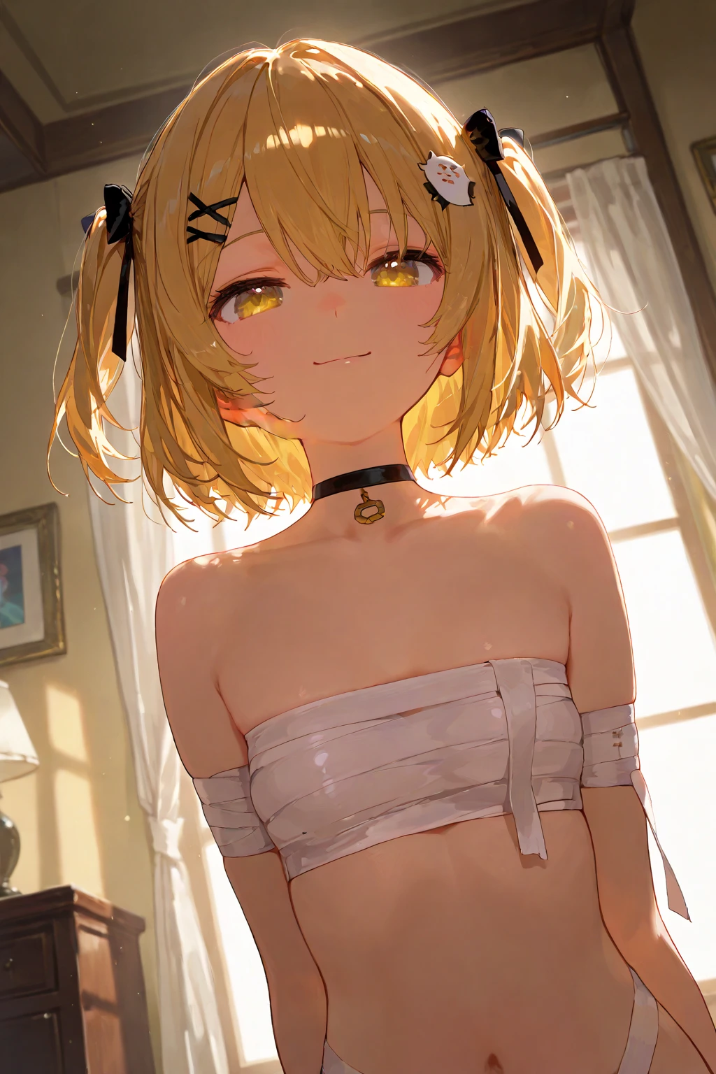 ((masterpiece, best quality, ultra quality, high quality, hyper detailed, intricate detailed, perfect anatomy, shiny skin)), ((upper body:1.5)), (three women are posing for a camera ), (At the hotel, By the bed), (Lift up your camisole), (topless:1.2), (smile, shy, red cheek, blush), (Open your mouth:1.7), full nude, See-through, Stand in line , brown hair, blond hair, navel, jewelry, looking at viewer, necklace, long hair, short hair, Abdominal muscles, (panties), straight hair, bob cut, blunt bangs, silky hair, hair clip, hair band, hair ribbon, one-length haircut, ducktail, outward curled hair, French twist hair, twintails, side ponytail, single braid, wavy hair,