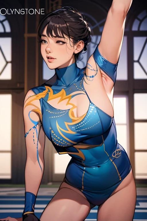 8K, masutepiece, Raw photo, Best Quality, Photorealistic, Highly detailed CG Unity 8k wallpaper, depth of fields, Cinematic Light, Lens Flare, Ray tracing, (Extremely beautiful face, Beautiful lips, Beautiful eyes), intricate detail face, ((Ultra detailed skin)) 1girl in, In the Dark, deepshadow, (Very slim and slender fit muscular body:1.3), ((Looking at Viewer)),(), (Blurred background),(No people in the background:1.3), Beautiful earrings, Bracelets, pantyhose, Clear eyes, Walking, (pale skin), (Big eyes), Face forward, (Brown hairs), (Full body shot), ((Blue Bodycon)), (()), , (Looking at Viewer:1.3) opened breast, Very slim, medium breasts, backtrack, (Back shot), ass forcus, Before the eyebrows,(), thick thighs,Frameless glasses,Beautiful ponytail,,Cosplay