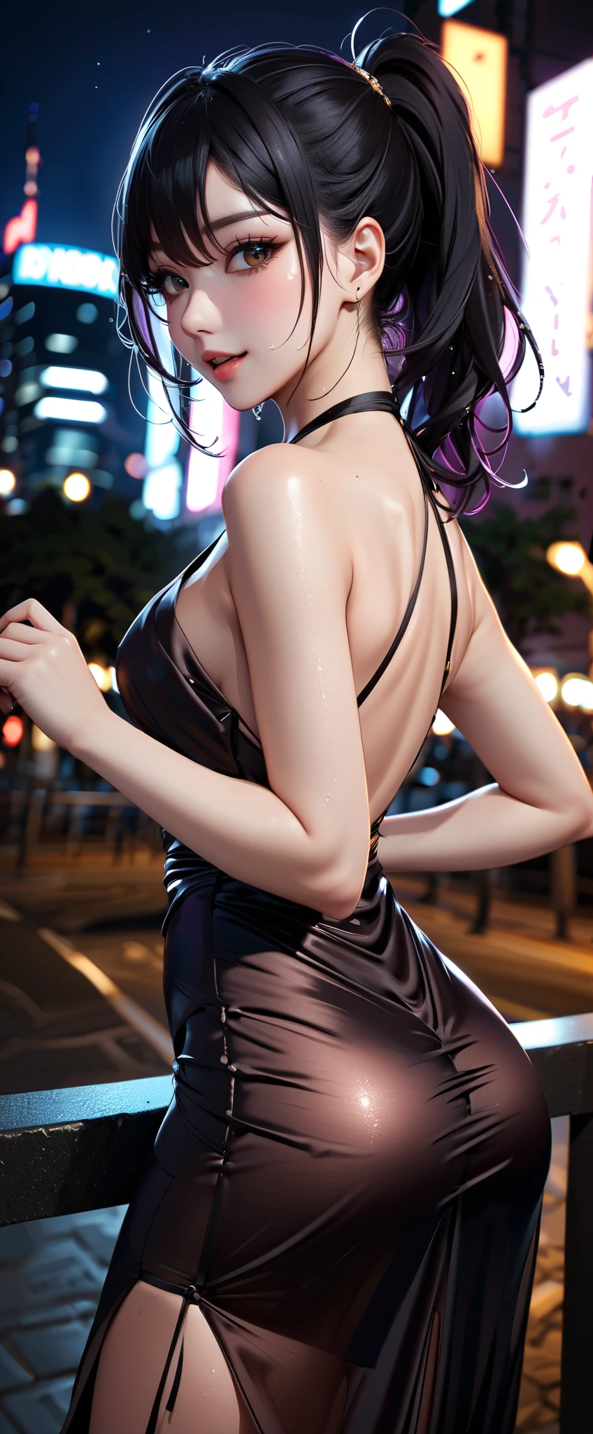 Masterpiece, Artgerm (Stanley Lau) style, gothic aesthetic, best quality, ultra realistic, 16k, crazy resolution, UHD, ultra-detailed, detailed eyes, detailed skin, detailed hair, detailed face, detailed fabric, detailed texture, ( 1 beautiful young woman, alone: 1.1),tall, Sakuragi Otome | Otome Dori, long red hair, gothic beauty, vibrant green eyes, tanned (yellow) skin, portrait, rocker clothes, High detail RAW color art, (detailed skin texture), (Muscle) detail, sharp focus, dramatic and photorealistic painting art of midjourney, natural breasts, (sideboob:1.2), jewelry, (realistic eyes), cowboy shot, V-shaped real eyes, ((hourglass shape)), hot naked, ( Blurred in vibrant cinematic light), atmosphere warm, Show all, ultra-detailed, fine details, nude, sexy waist, (proportional) big hips, thick thighs, tall, sexy, Natural Color Lip, face with expression of pleasure and tiredness, different sensual poses in different angles, dark room gothic with cinematic lights (blurred background)、20 years old、dream atmosphere 