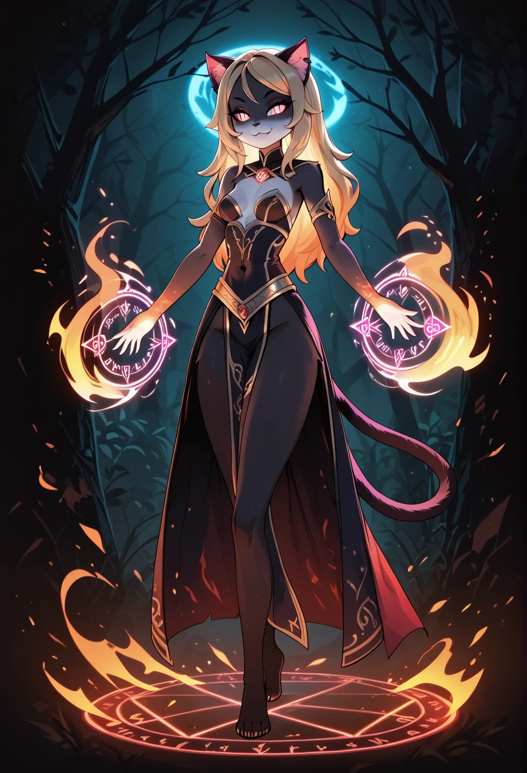 ((masterpiece,best quality)), absurdres,
<lora:Twinrova_v2:0.7>, Twinrova, fire hair, ice hair, twintails, long hair, green skin, yellow eyes,
bride, wedding dress, bridal veil, strapless dress, elbow gloves,
smile, looking at viewer,