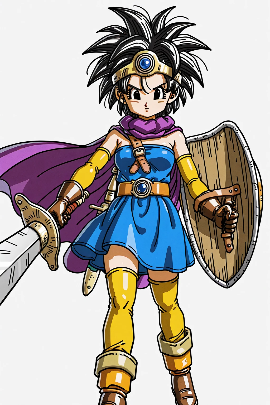 Different world、Dragon Quest、Woman warrior、Bikini Armor、Carrying a great sword、Injured、Big Breasts、Big Butt、