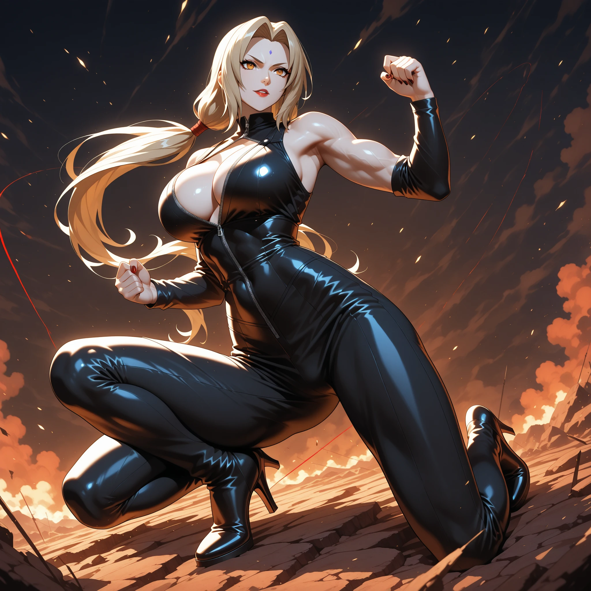 Mulher de biquíni preto e homem mic de camisa branca, homemfraco e mic, físico magro e mic, Very beauthful. , ,weak and defenseless man, físico mic, , muscular ultraviolent woman, muscular and scary, absurdly huge physique, big muscles, extremely muscular woman,, make her step on a man, mic, hair blonde, hair blonde, and blue eyes,