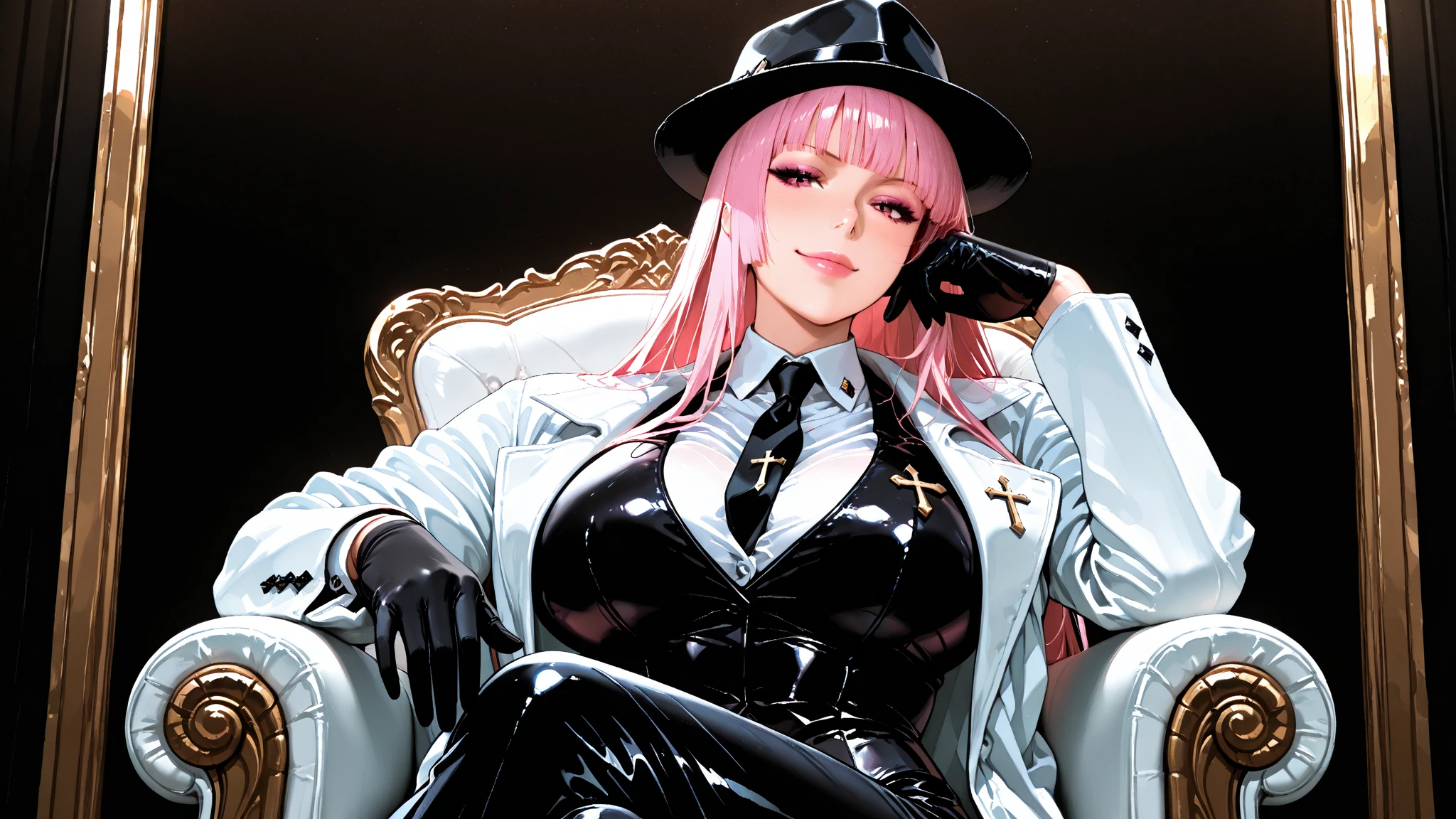 <lora:EnhancedBacklighting_v10:0.4>, backlighting, ((realistic))
<lora:hinaOnepiece_v10:0.8> HINA, 1 woman, big breast, pink hair, CIGARETTE, SMOKING, (((SUNGLASSES ON HEAD))), CAPE, EPAULETTES, MILITARY UNIFORM