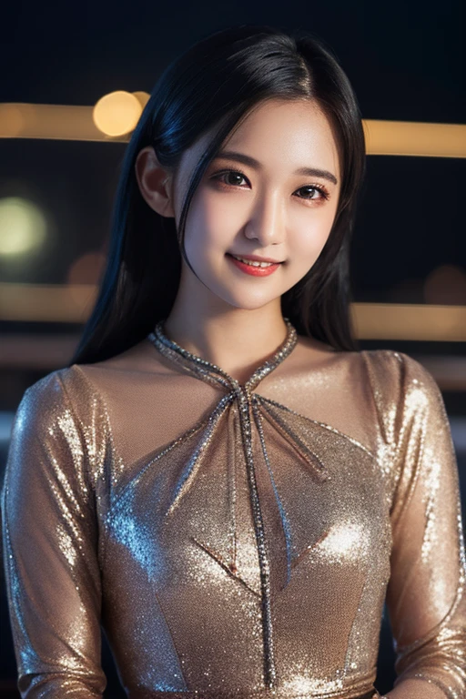 Latex bodysuit、Knee-high boots、Huge 、Long brown hair、Shiny, Oily skin、Glowing Skin、Indoor competition pool、White skin、Beautiful woman in kimono,Body Portrait、8k,Beautiful and beautiful eyes,Dindal effect、masterpiece, 最high quality, high quality, High resolution、Very detailed photos、(Natural skin texture、Fine skin、Hyperrealism、Ultra Sharpness)、Skin with attention to detail、(Very detailed、Fine skin texture、Intricate details、Beautiful Face、(A vivid face)、Realistic eyes、Beautiful and detailed、Realistic Skin、Beautiful Skin、Surreal、Very detailed、Golden Ratio、With a smile、((Night moonlight background))、Body Portrait、Shinyボディスーツ