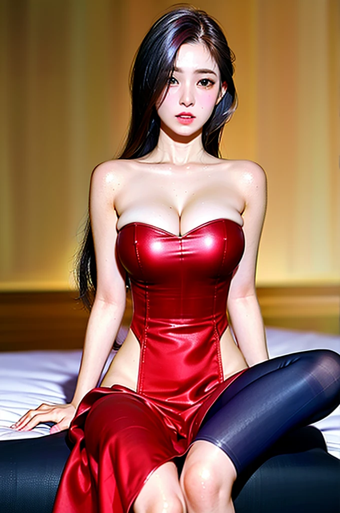 (best quality,ultra-detalhado),(Realistic:1.37),Tifa Lockhart, Rosto bonito e detalhado, maquiagem preta nos olhos, textura ultra realista, rosto delicado, corpo delicado, expression of anger