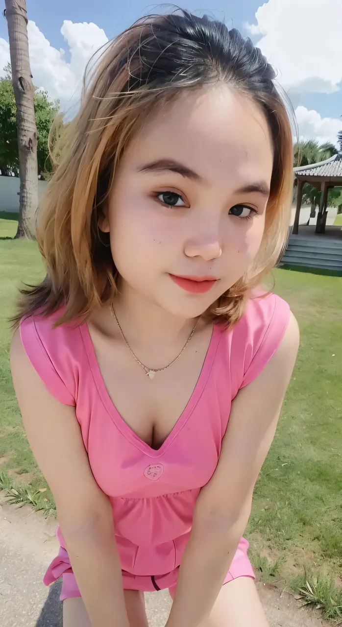 (super highest quality:1.3) (very realistic, Photoreal:1.3), (sharp focus:1.3), (Realistic and very high quality:1.3). (high resolution/High resolution:1.3), very delicate and beautiful, soft light, (brown hair, Shoulder-length straight bob hair sways in the wind), beautiful detailed girl, highly detailed eyes and face, beautifully detailed nose, thin and beautiful eyes, 1 girl, Japanese, Pure beauty, cute, young, (smaller and flat chest), realistic face, realistic body, beautiful thigh, pink camisole top, black mini skirt, cherry blossom background
