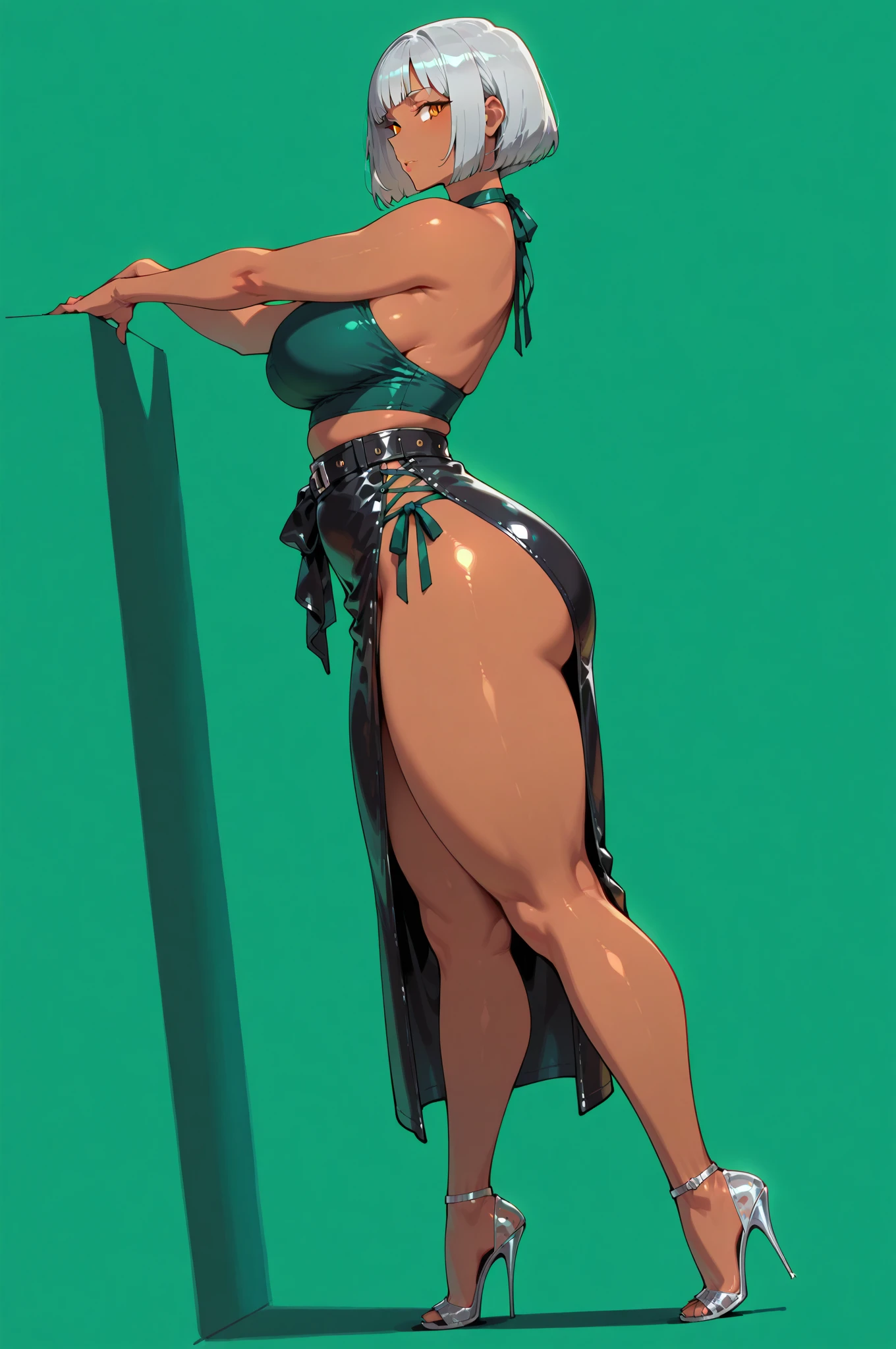 1girl, solo, japanese tattoo, beautiful tattoo, , Huge breasts, thin waist, big butt, long legs, beautiful legs, 30 years old, beautiful eyes, super detailed, full body, , blond long hair,spread legs standing, tttattoo, Matsumoto Rangiku