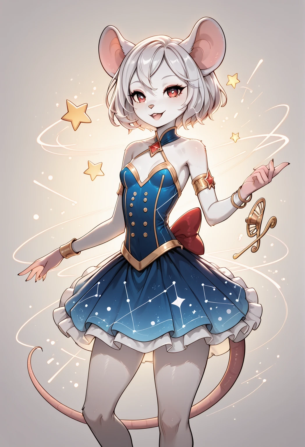 (Masterpiece: 1.2), exquisite and detailed, 4k: 1.2, 8k: 1.2, high resolution: 1.2, furry kemono commission style, a cute (bat goddess) with big ears and long white wavy hair, beautiful detailed eyes, beautiful detailed lips, blue eyes, happy expression, (dressed in blue and red casual style), bat wings on the back, (curvy figure, full body shot), 8k, hyper-detailed, intricate details, posing in the air, vibrant colors, dramatic lighting, fantasy art, digital painting
