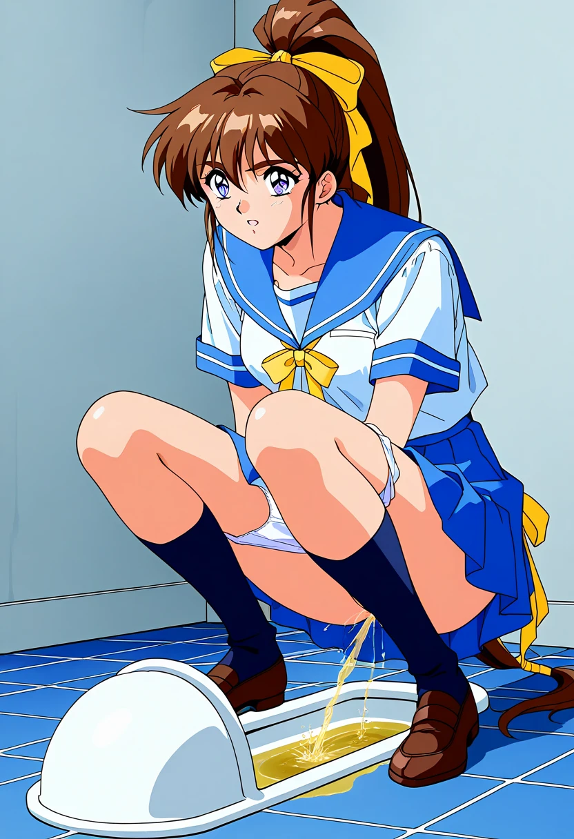 Super high quality、3Dimage:1.5、Nanoha、solo、(highest quality:1.2),highly detailed face, (Magical Girl Lyrical Nanoha), one girl、null、long hair, blue eyes, brown hair, hair ribbon, (side ponytail:1.5), white ribbon,break magical girl, Jacket, collar, puffy sleeves, long sleeve, white jacket,a little blue, Nagai skirt、Highly detailed CG, (perfect hands, perfect anatomy),whole、Front view、solo、best pictures, soft light,8Ｋimage、Take off your clothes in the bathroom, shower on your crotch and masturbate、Completely naked、nude、Climax，take a shower naked、Take a shower with your chest exposed