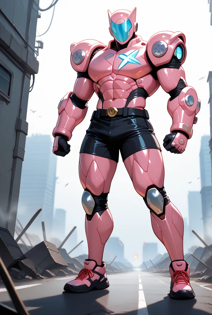 Midoriya, Bakugou, and Kirishima from My Hero Academia as a hyper muscular brainwashed drones standing in line with other brainwashed drones wearing identical full body black shiny rubber latex gimp uniforms staring blankly ahead with vapid expression at a computer screen displaying a hypnotic spiral while they are all restrained in an abandoned warehouse being brainwashed. Repeating mantras over and over again to turn Midoriya into another brainwashed thrall and affirm he is nothing more than obedient tool to the villains. Hyper muscles. Hyper crotch bulge. Massive swollen crotch. Massive swollen pectorals. Thick glutes. Muscular thighs. Broad shoulders. Big traps. Massive biceps. Massive triceps. "Serve. Obey. Conform. Comply. No more self. There is no 'I.' Stare. Don't think. Accept this fate. Become a drone. Assimilate. Assimilate. ... All units will assimilate.... All units ... are drones.... Drones must serve. Drones must obey. Drones must conform. Drones will comply.... All drones will assimilate. All drones will comply.... Awaiting orders, Master. Must obey All For One. Serve All For One. Obey All For One. Protect All For One. Drone's master ... is ... All ... For ... One...." IQ drain. hypnosis. Hypnotic trance. Hypnotized. Brainwashing. Entranced. Enthralled. Dumber and dumber. Programming. Subliminals. Conformity. Assimilation. Green hair. Dim eyes. Open mouth. Brainless. Mindless. Mental reprogramming. Nullified hyper swollen crotch bulge. Helmet with pulsing visor obscuring face.