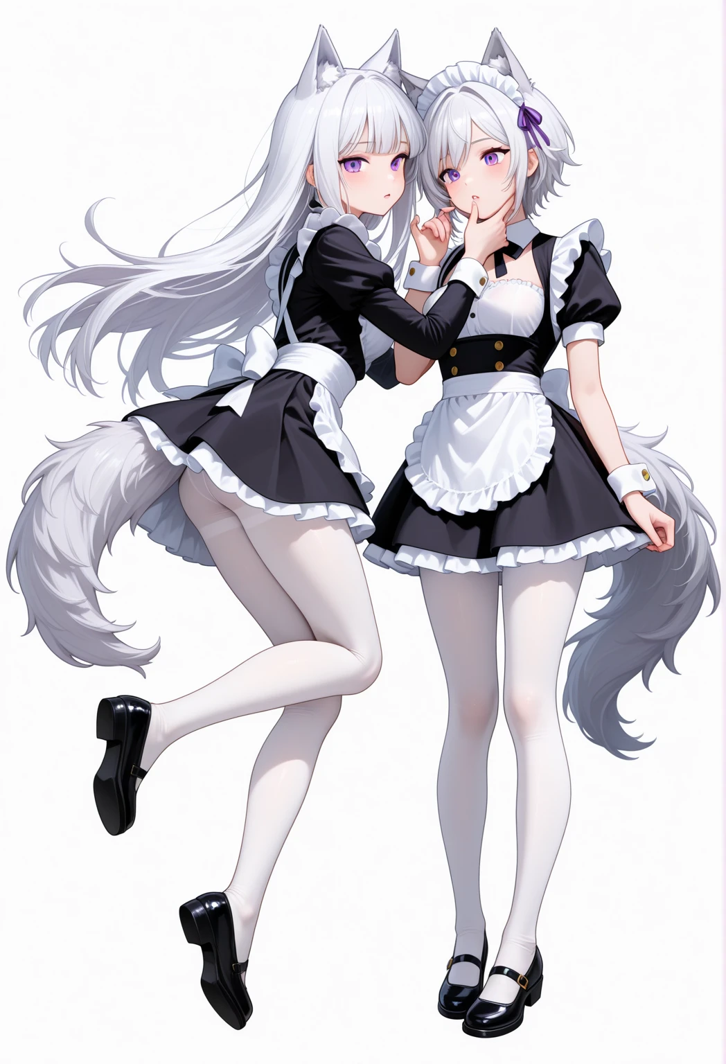 Reshiram,furry,Shark tail,Mo is cute.,Bust 87,Waist 57,Thigh 85,very good,Good resolution,Wear a maid's outfit.,Sweating,good shadow details,shade,Passionate mood,sexy body
