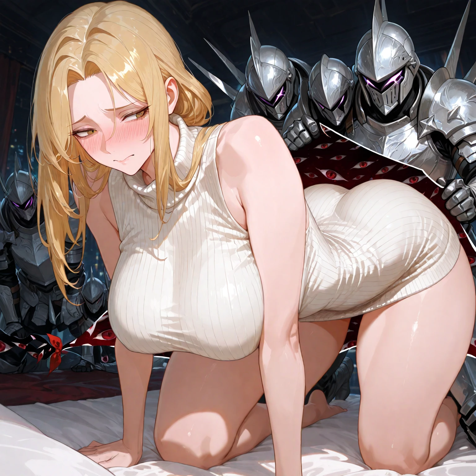 porn, masterpiece,, high high quality, A high resolution, voloptous nun with blonde hair, extremely painful anal sex with orc, (Sex with orc), ((Preggo sex)) Fully nude, Sweating profusely, Lying down on wet cold dungeon floor, Sexually suggestive liquid, unkempt hair, Rough vaginal sex, (missionairy_sex) Sex with orc, Orc rape, (Leglock sex) Both thighs thick, open your mouth and scream, The head is tilted back, eyes closed tight, submitting to his huge gigantic penis, veiny penis, shaggy, Heavy breathing gasping, expression of anguish, Reddening cheeks, staging,Light white fishnet stockings wrap the thighs