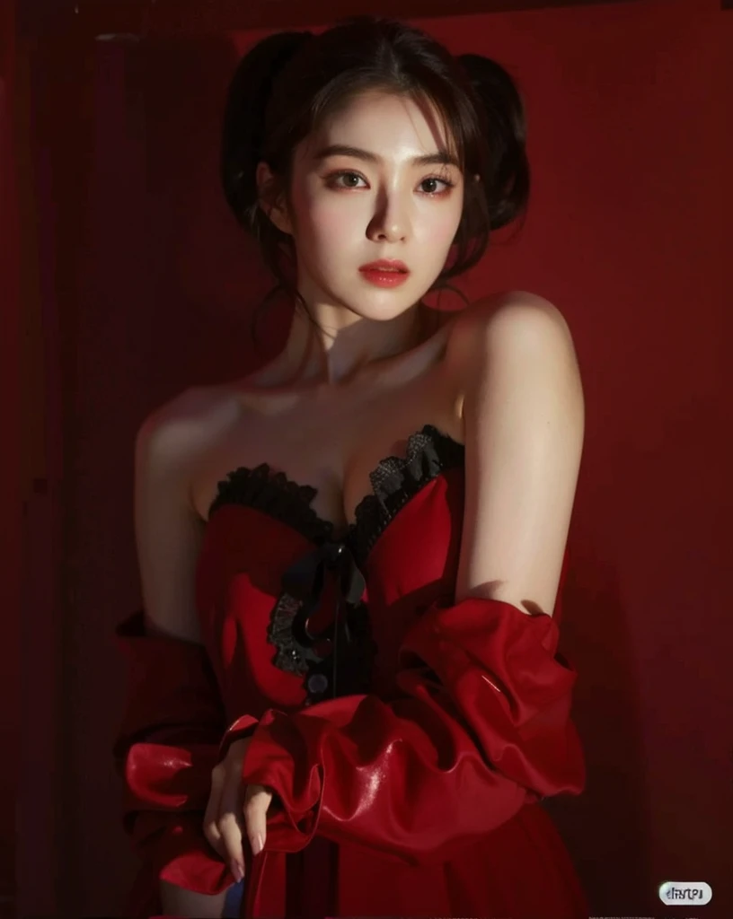 highest quality, shape, Very detailed, In detail, High resolution, 8k wallpaper, Perfect dynamic composition, Beautiful details, dress,Random Hairstyles, Perfect Anatomy,Center of chest, Natural color lip, Random sexy poses,Woman with perfect body,(devil:1.4),Visible up to the legs