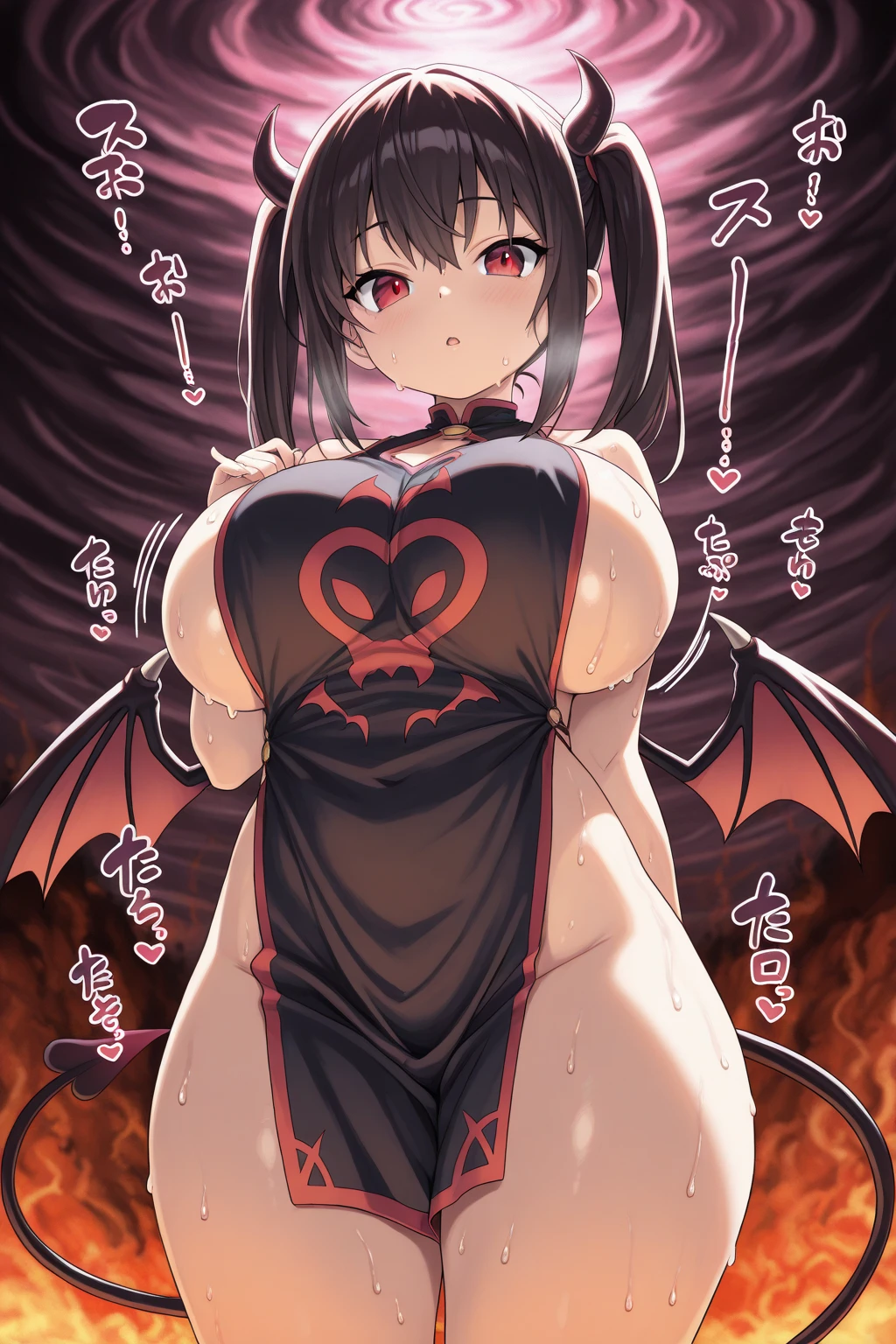 Tabletop, Highest quality, High resolution, Tabletop, Highest quality, Very detailed,Hmph, Large Breasts, Focus on women, whole body,Glare,Pee stains,Pee stains,She becomes incontinent,Voluptuous body,Muscular,Hold the groin,Morrigan Aensland,Succubus,Vampire ,Pixel Art,Pixel art,Leg spread,Split in two,Human anatomy,Blood splatter,split head,inside,Execution,lung,heart,Longitudinal section,