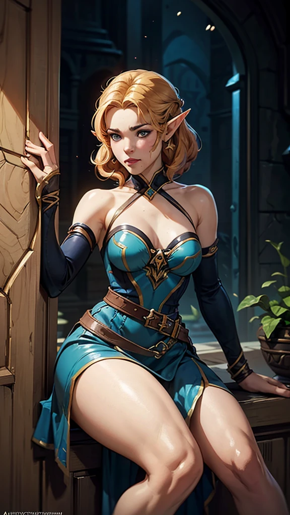 a beatiful teen, elf, showing your body, showing your charm, perfect body, small waist. Wearing short clothes, dynamic pose. Small girl, , delicade girl, cute girl. Ultra resolution, cute face, ahegao, large tongue, showing tongue, baby face, perfect eyes, perfect anatomy, perfect hand, perfect body. 8k ultra hd, ultra definition, photorealistic digital art, high quality illumination, high definition textures. Cinematic ambience, wonderful background