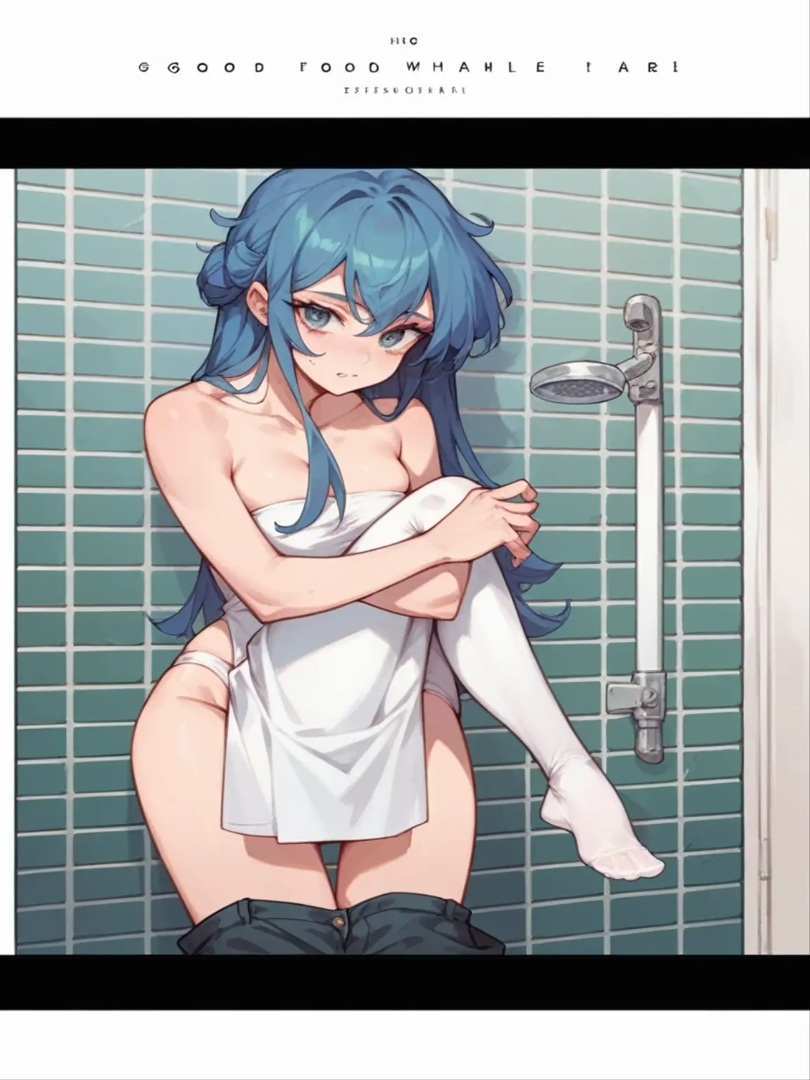 Big sister and little brother naked in the bathroom