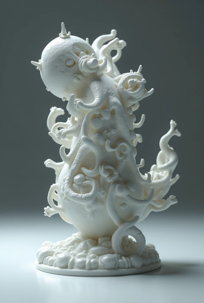 cute、Sexy Monster、Paper Design、mucous in tentacles　A scene where she opens her sexy mouth and swallows the viewer whole

