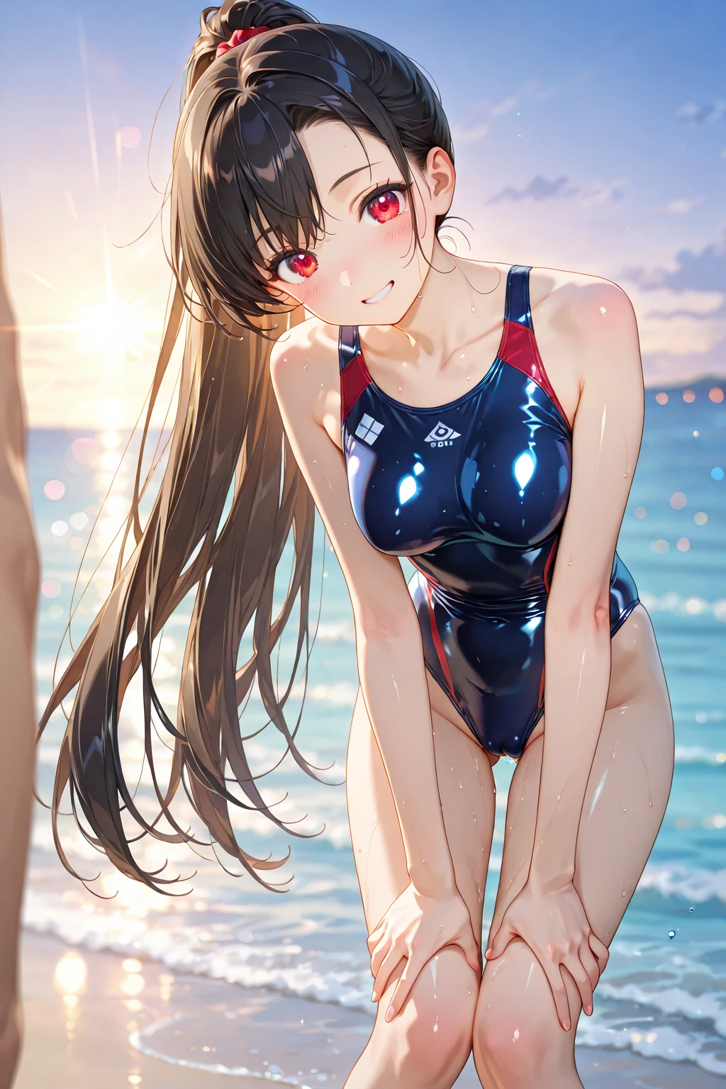 Kizi,Pure,Bigchest,cleavage,Long hairs,swimming uniform