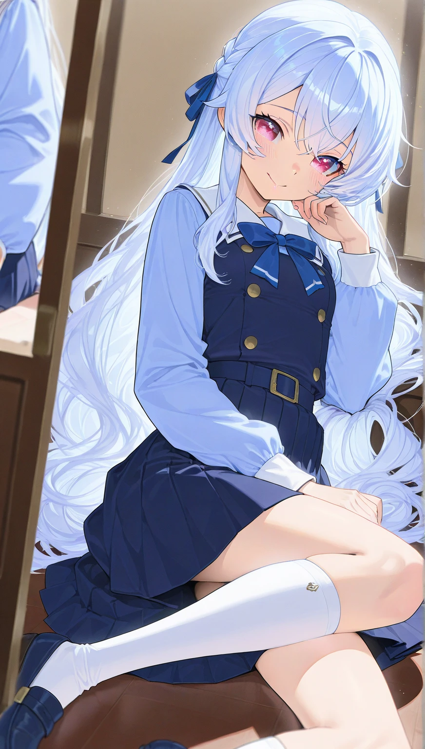 Kanade 3rd, looking at the viewer, blush, smile　Pussy　Completely naked　spread legs　masturbation　Toro face　Cumming face　手をPussyに入れる　sex　ちんこをPussyに挿入　Cumming face　手をPussyに入れてズボズボする