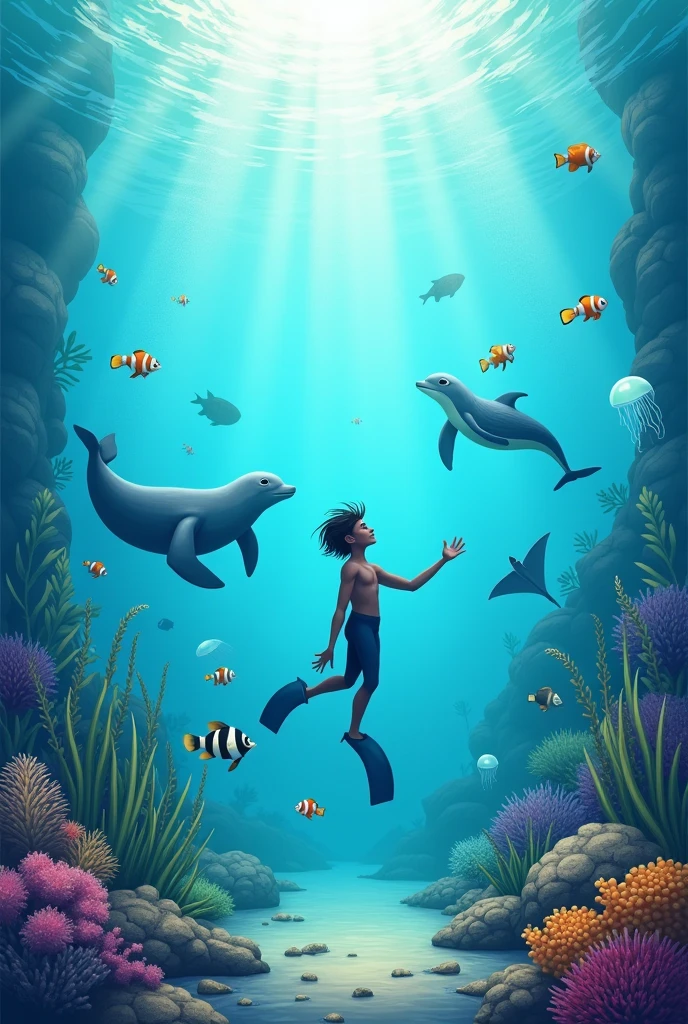 Pedro Sanchez, Swimming with magical dolphins