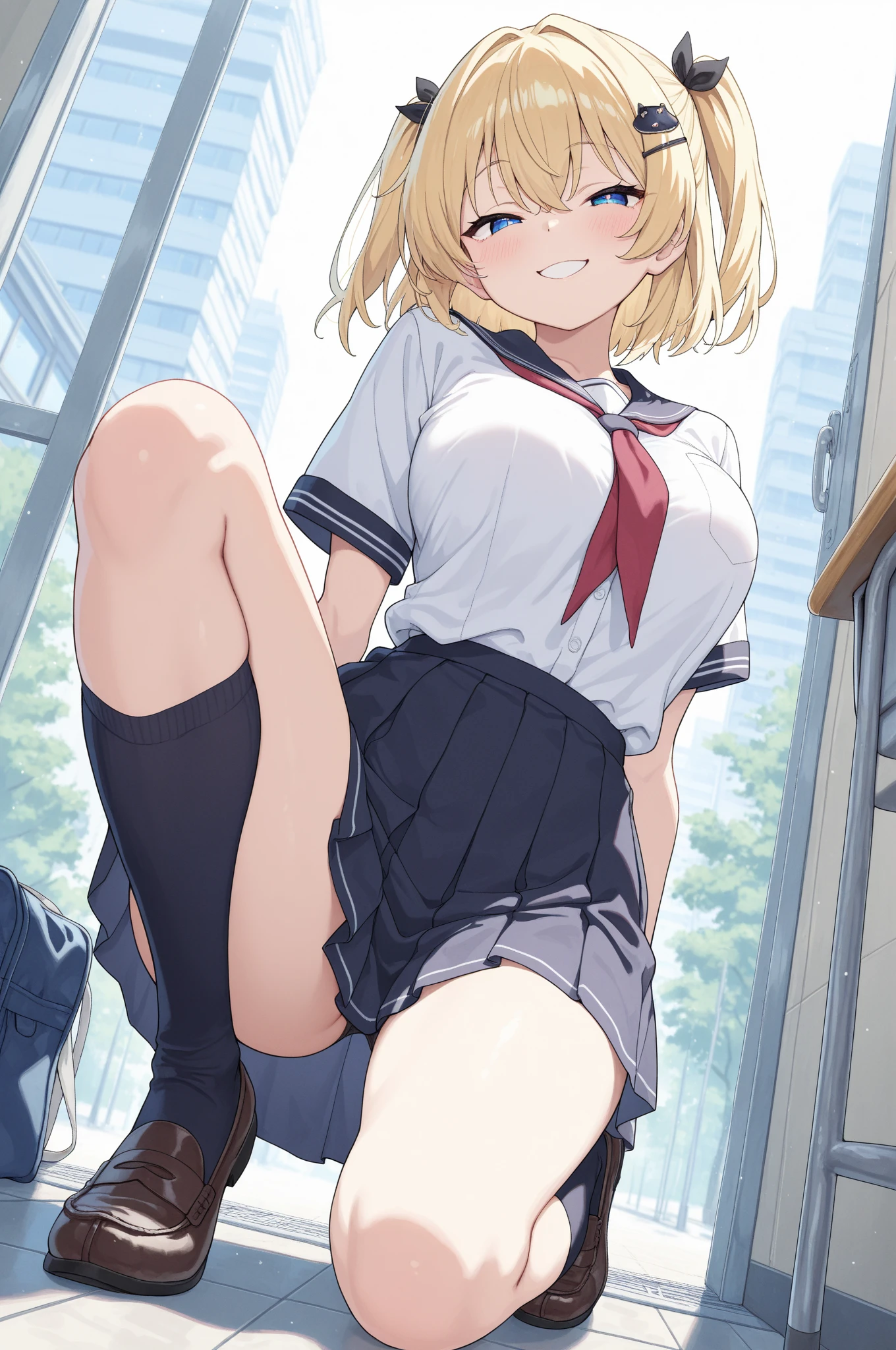 Ultra-high definition image quality、beautiful girl、Sunburned skin、high school girl、One Man、18-year-old、blonde、Side Ponytail、Scrunchie、Brown Skin、Gal、blazer summer uniform、Very short pleated skirt、loose socks、very happy、Manicure、eye shadow、mascara、Woman riding man、Cowgirl、Sex、Sex、Gal風ファッション、Galのルーム、Highest quality, Butt、tits、Thighs、Spread your legs and put your penis in your pussy、Gal風なパンティー、ムレムレのButt、汗ばんだButt、pubic hair、Reaching orgasm、Sweaty crotch、She pulled up her top、Gal風なブラジャーを披露、Gal風なブラ、Angle from directly below、Shift panties to the side, Her vagina is visible、Inserting the penis into the vagina、Cowgirlfuck、Shaking breasts、Surprised、Men and women love each other and fuck