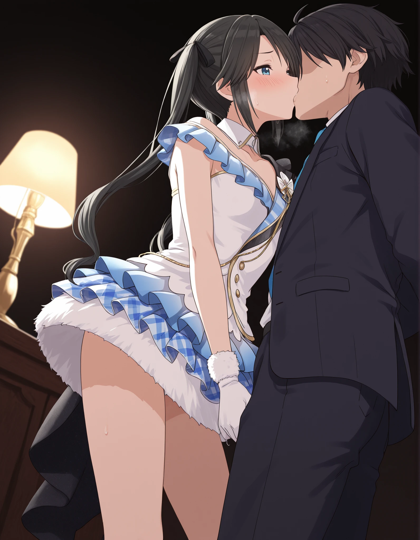 a father (he had been brainwashing by his second son,crossdressing,Sex with his second son every day, wear sexy Wedding lingerie,bride of his second son,have one's first night,kick out his wife and eldest son,swear live as the wife of his second son for life)