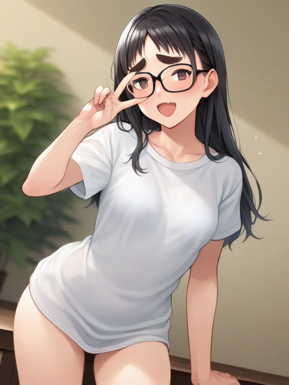 woman,全naked,Shy laugh,locker room,delicate,nude,naked,whole body,pubic hair,naked足,Lower Body,Leg spread,Urinating,Peeing,Spread your legs,Glasses,