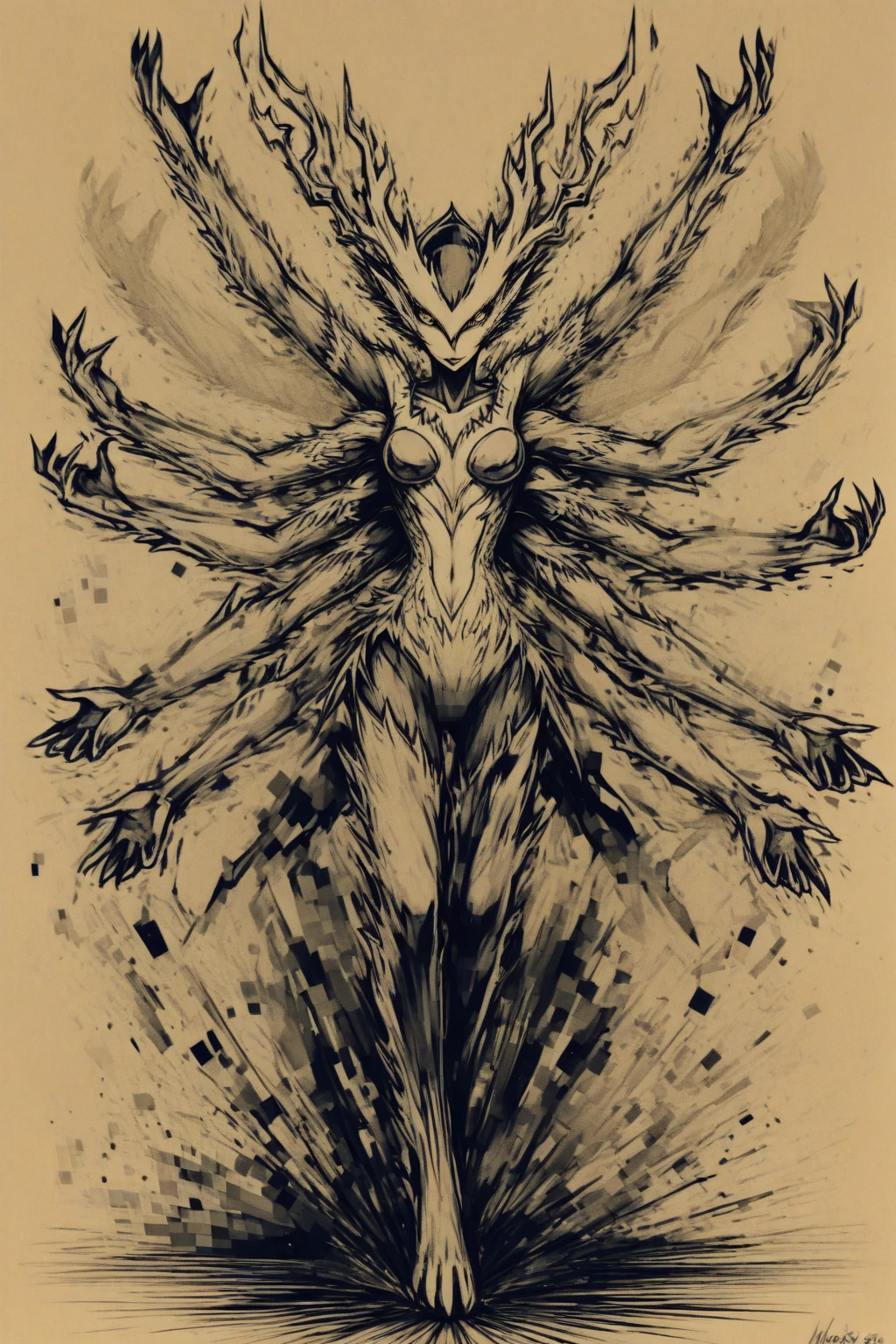 anime girl in black and white outfit with a large breast, biomechanical tits,whole body concept,full body painting, gynoid cyborg body, cute sexy ass, tits cyberpunk, gynoid body, black shining armor, hard rubber chest, tits, detailed anime artwork, clean detailed anime art, small details. anime. tentacle, Smooth and shiny skin,Renamon type full body suit,whole body concept,tentacleがマンコに差し込まれる,carnage,symbiote,Renamon is the pilot,naughty tight suit