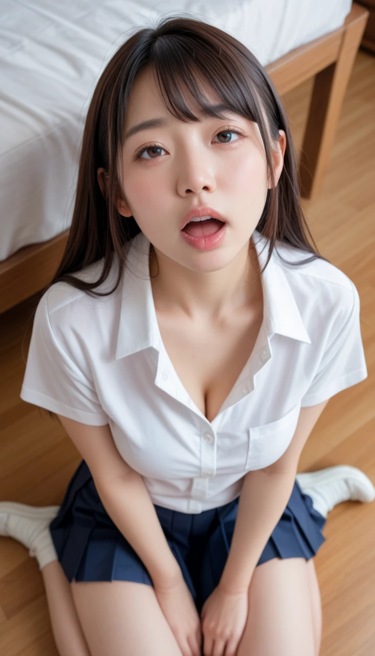 (Realistic:1.3、Ultra HD、Ultra-high resolution、8k、((日本のTwo Girls:1.4))、((寝室で服を脱いでNipplesを披露するTwo Girls:1.5))、((Viewer:1.8))、(Extremely realistic skin texture:1.4)、(Realistic:1.3)、、((smile:0.8))、(((School uniform:1.5)))、((Two Girls:1.4))、かわいいTwo Girls、(Brown eyes:1.3)、(Sweaty:1.2)、(Nipplesを見せる:1.5)、((衣服から突き出たNipples:1.4,))、美しいNipples、Nipples、((Small breasts:1.4))、Small breasts、((Upper body photo:1.4))、((Young Girl:1.7))