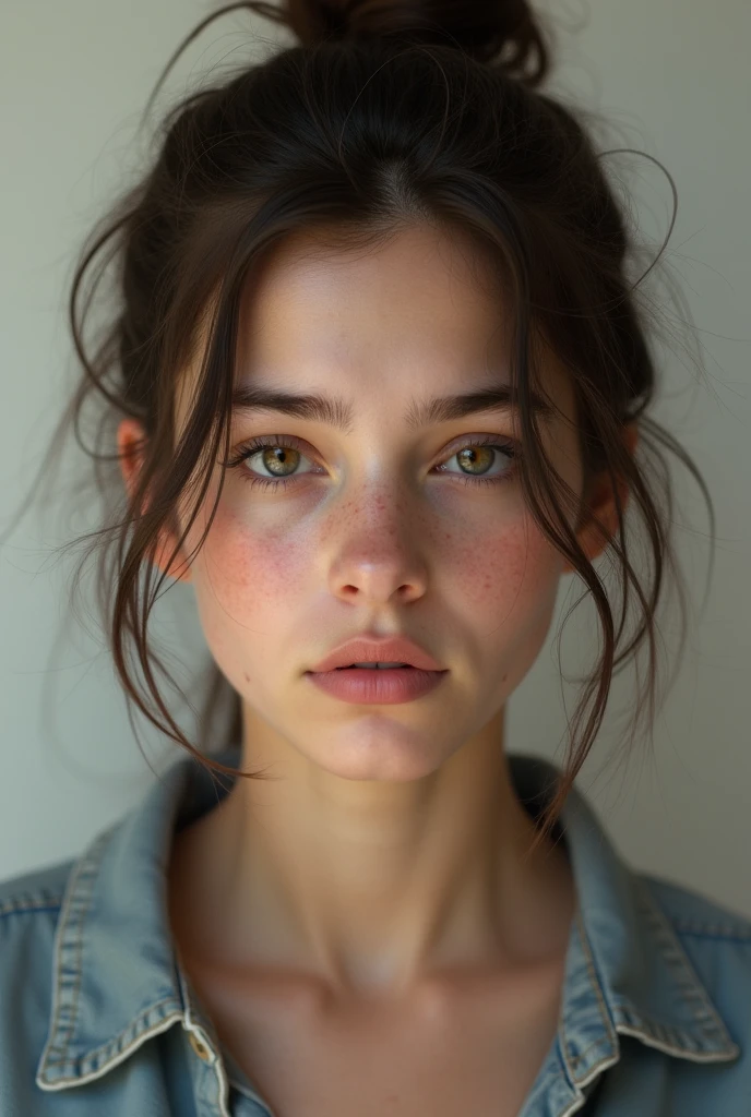 masterpiece, highres, photorealistic, real, Real photo, best quality, 8k, best quality, realistic, ultra-detailed, perfect lighting, cinematic lighting, (EllieAdult:1.5), ellie, 1girl, solo, green eyes, freckles, short hair, portrait, (red t-shirt:1.4), t-shirt, plain shirt, focus on face, portrait, looking at viewer,
overgrown, plants, grass, moss, ivy, abandonned, round face,