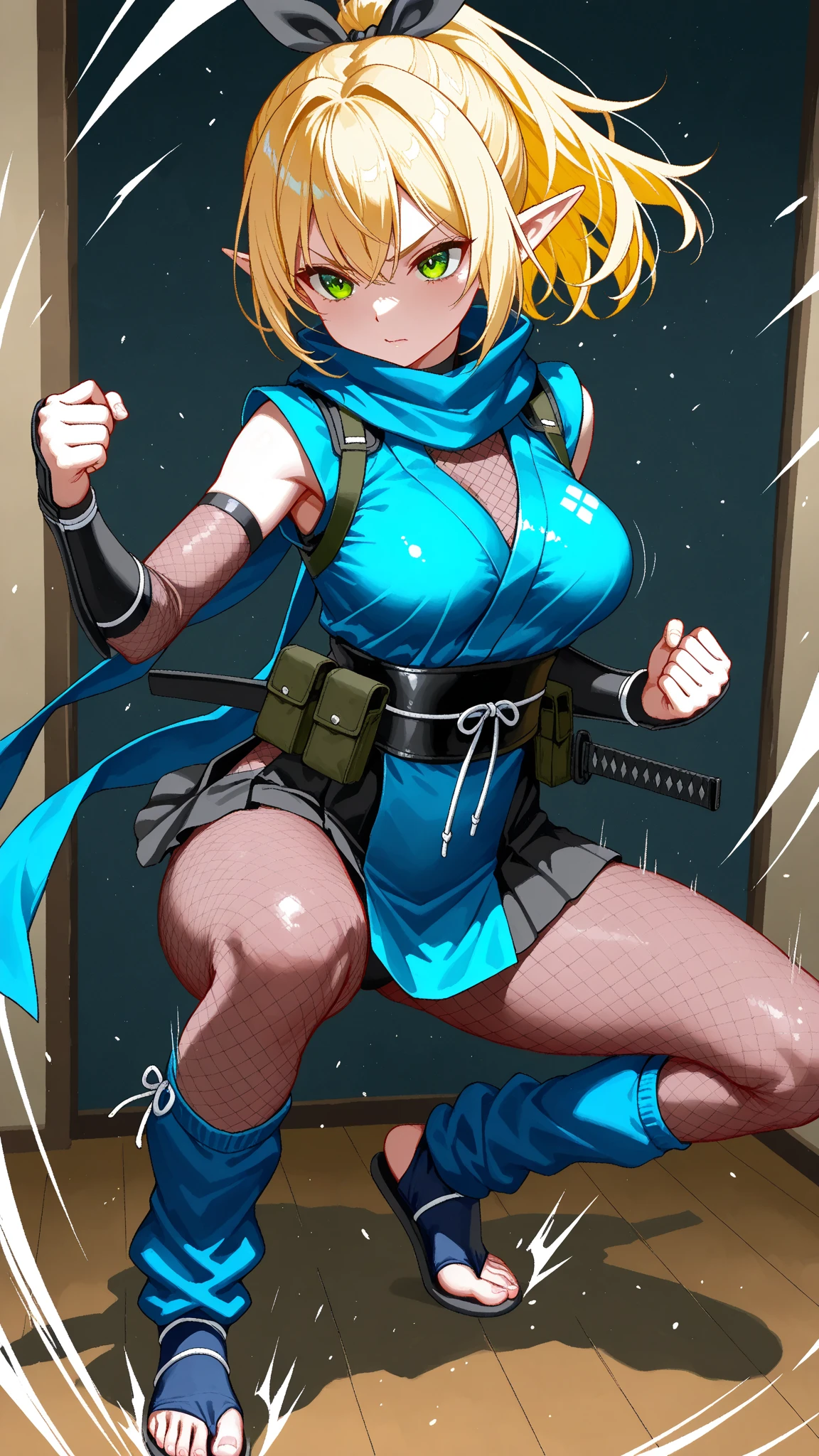 Animation worksAnimation worksMasterpieces,largely、high quality, Unreal Engine, Ultra-high resolution, Very detailed丸い胸, Medium Bust 1 person, Waist, thin,(Muscular:0.9)
actress,
ring, curl, Green Hair, short hair, Asymmetrical clothing, tights, sash, One-handed gloves, One Sleeve, Thigh-high holes, Holding a sword, . Anime Style, Key Point, Energetic, Studio Anime, Very detailed、 My life is about to end. Broken equipment. On one knee. Under enemy attack.The tights is torn to pieces.、There is a wound on the arm、the presence of wounds on the chest、There is a wound on the abdomen、There are wounds on the legs、Bleeding from the wound
