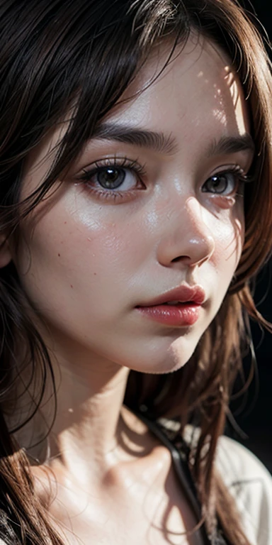 masterpiece, Highest quality, figure, Super detailed, In detail, High resolution, 8k wallpaper, Perfect dynamic composition, Beautiful attention to detail , Sexy Face,A face of ecstasy,Face at peak sexual arousal, View your viewers, ((Dark Background)), Mark Demsteder style,