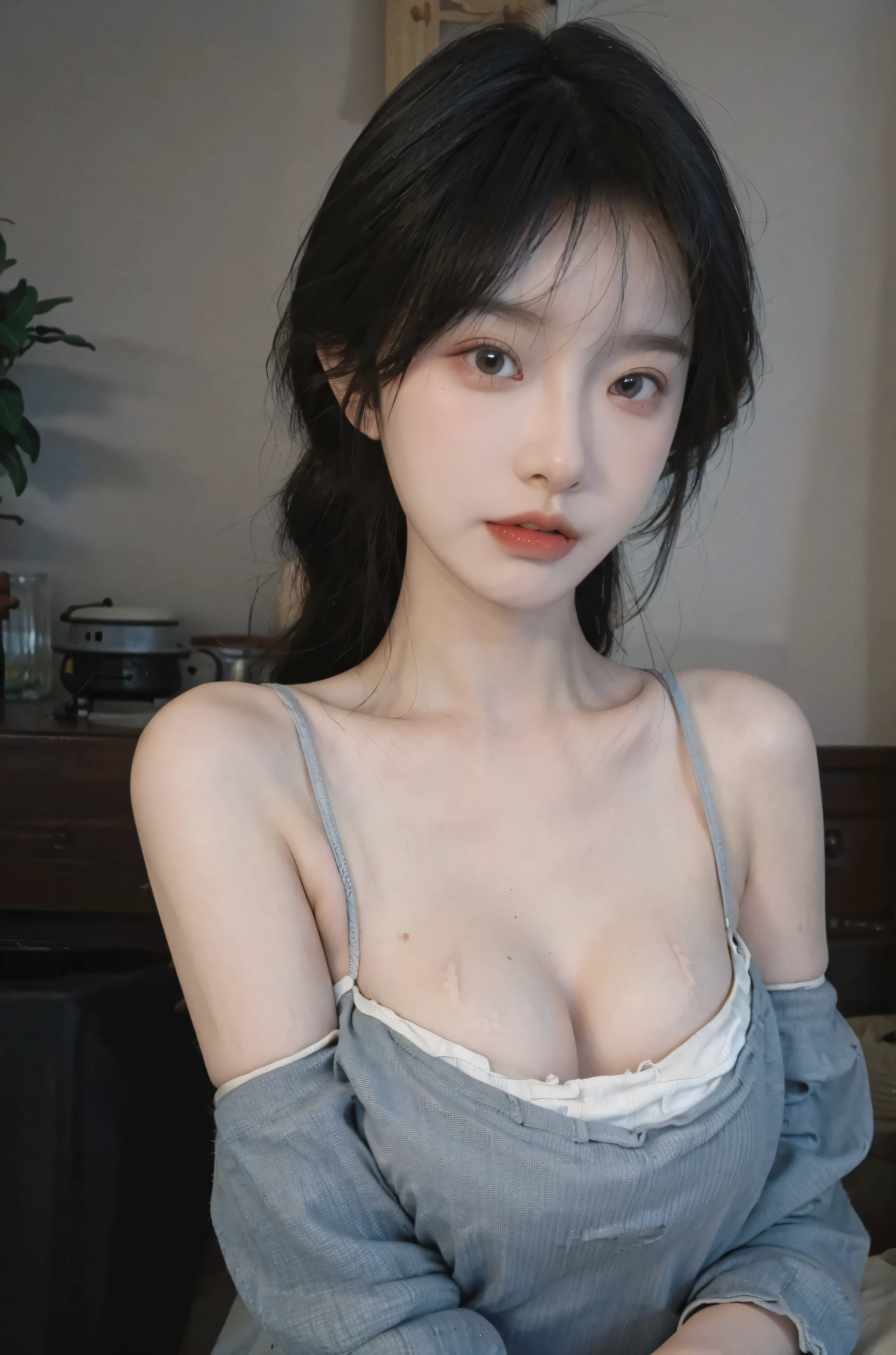 a close up of a woman with a white top and black skirt, gorgeous young korean woman, korean girl, beautiful south korean woman, with short hair, beautiful young korean woman, beautiful asian girl, girl cute-fine-face, gorgeous Sex model, 🤤 girl portrait, young cute wan asian face, young and cute girl, 2 4 year old female model, korean woman