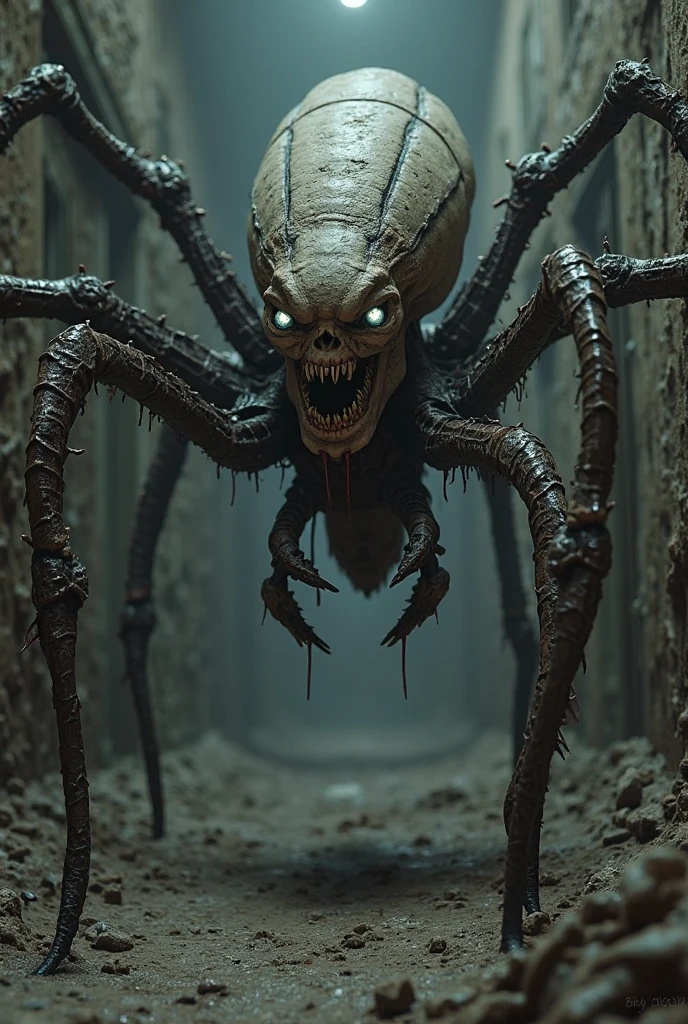 hình ảnh thực tế, quái vật spider man, có 6 cánh tay