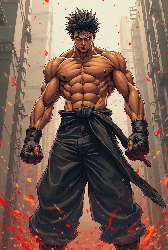 Japanese monk、Small、Round sunglasses、Hero of Justice、One Punch Man、Japanese Temples、strongest