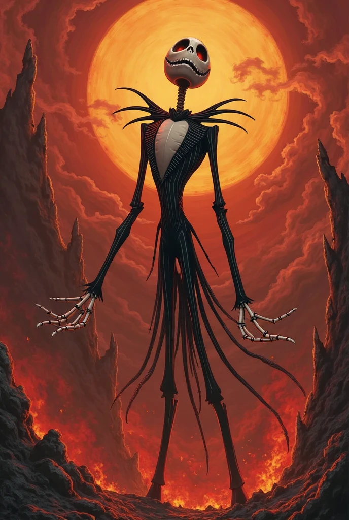 Jack Skellington killing zombies from the last war game

