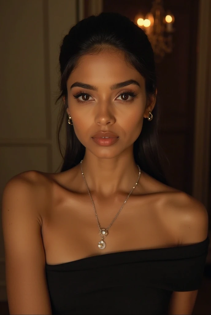 Tamil girl showing clevage 