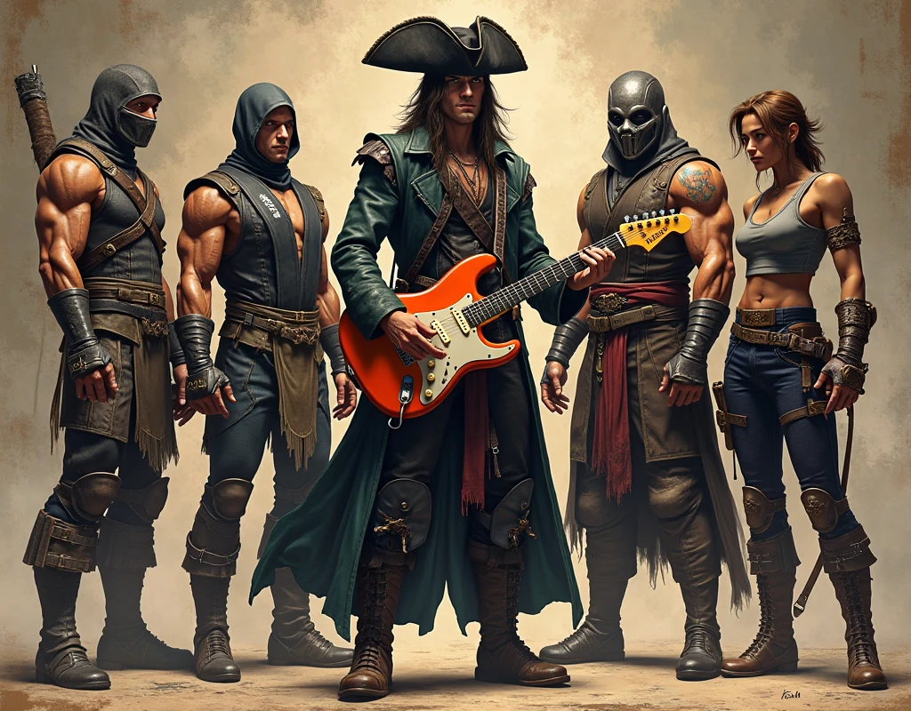 Jack Sparrow Cyberpunk , Cyber Pirate