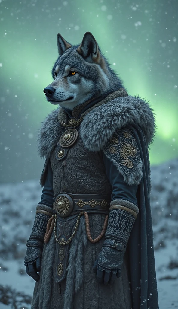 nordic man, warrior, stark, grimdark, ferocious, fur clothing, lobos, seriousness, tense climate