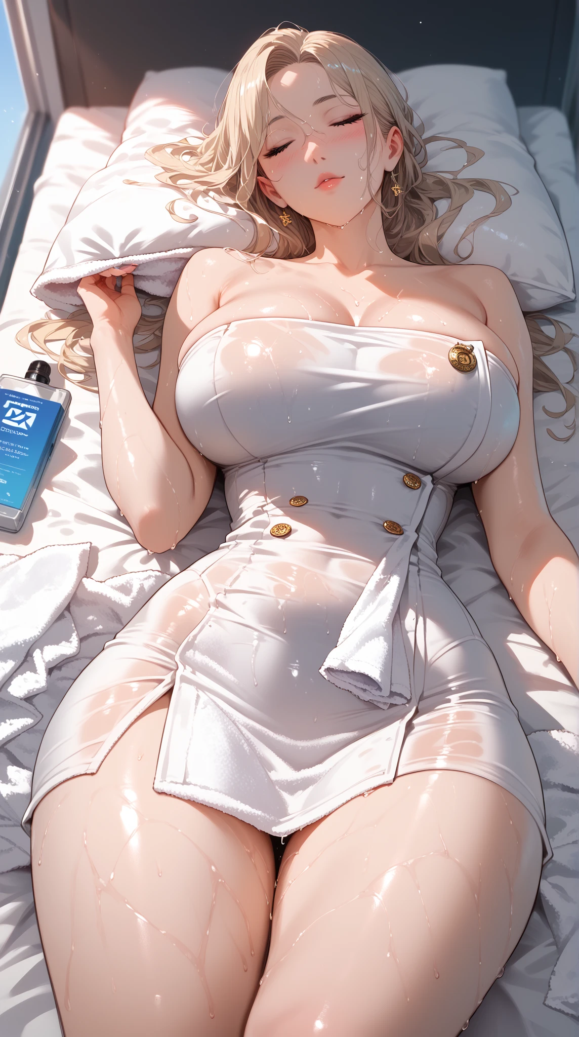 realistic, 1 women, best quality, 12k, HD, long hair, big round breasts, cleavage, ponytail, necklace, jewelry, shorts, short jacket, slim hips, hair tie, yellow eyes, black hair, super detailed, Eye details, hair details, person details, mouth details, face details, breast details, clothes details, hair details, pants details, hand details, whole body